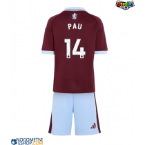 Otroški Nogometni dresi Aston Villa Pau Torres #14 Domači 2026-27 Kratek Rokav (+ Kratke hlače)